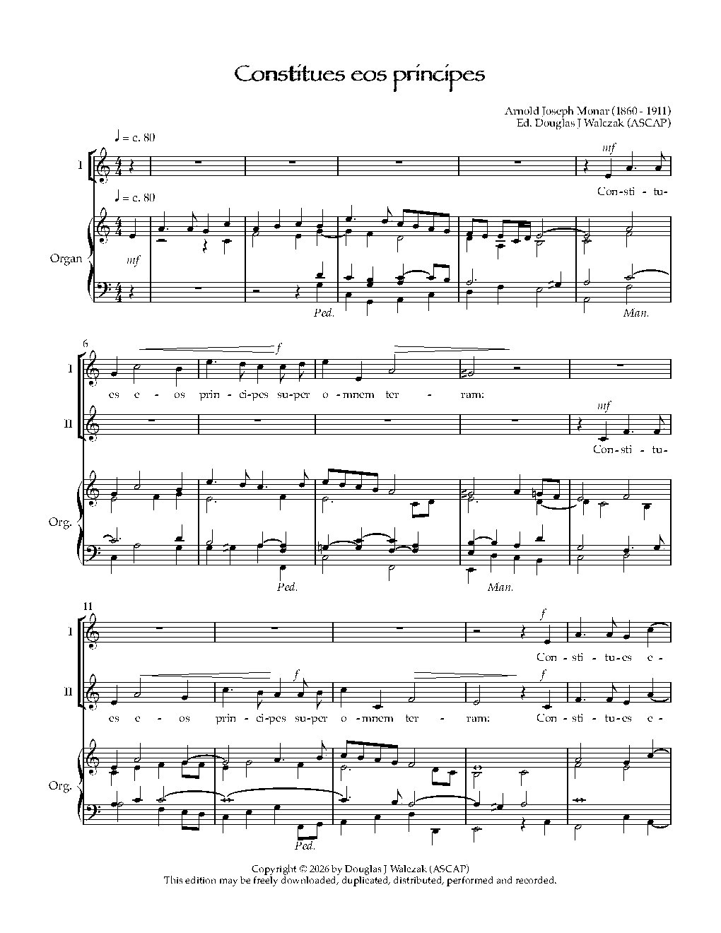 Constitues eos principes - Choir Script PDF Thumbnail