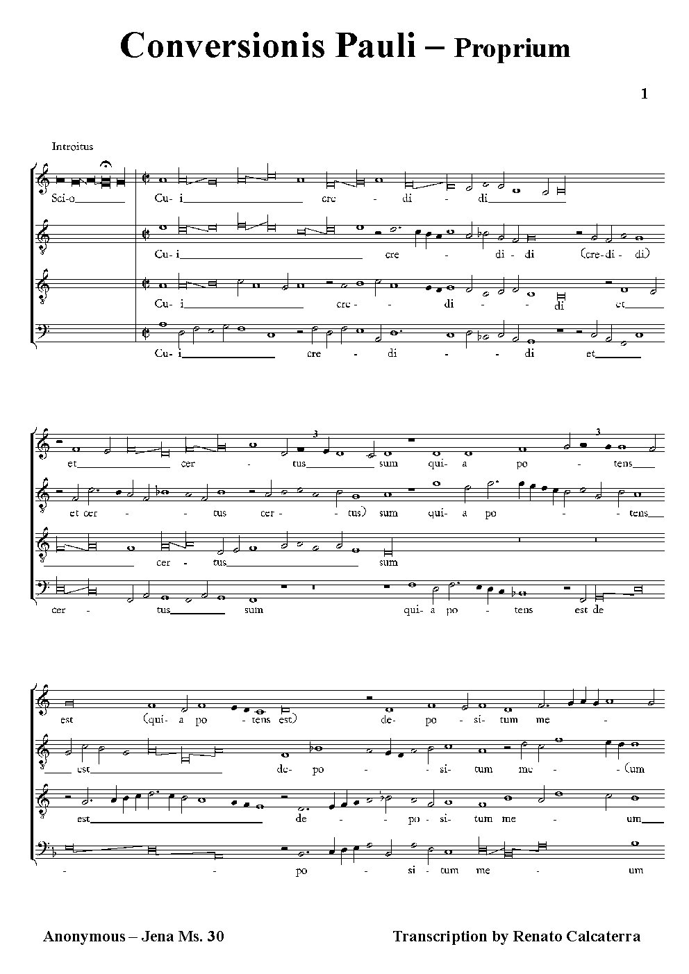 Conversionis Pauli - Proprium