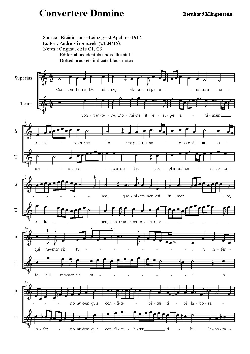 Convertere Domine - Choir Script PDF Thumbnail