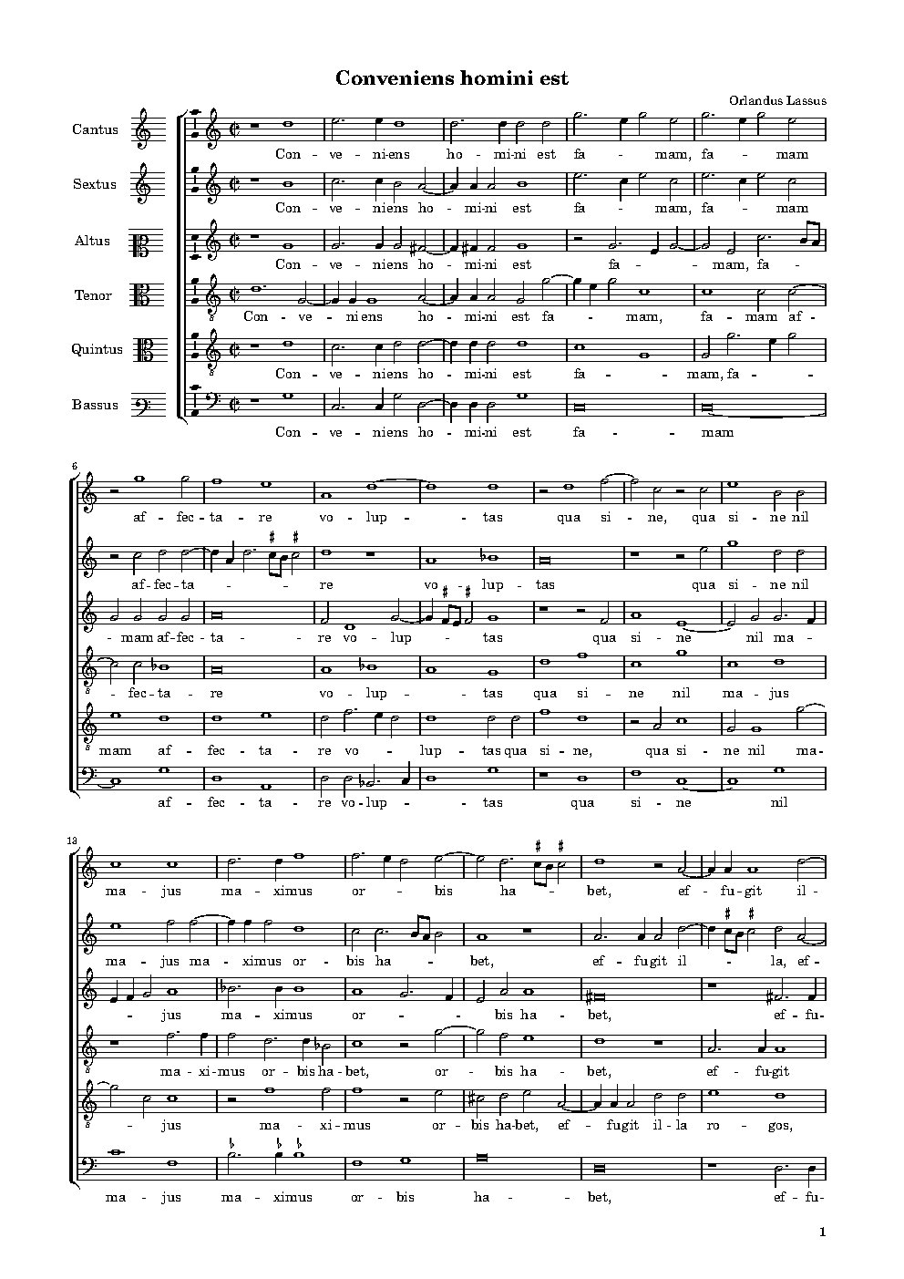 Conveniens homini est - Choir Script PDF Thumbnail