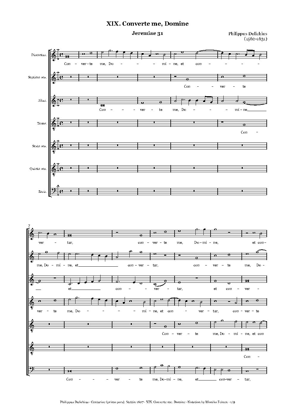 Converte me Domine - Choir Script PDF Thumbnail