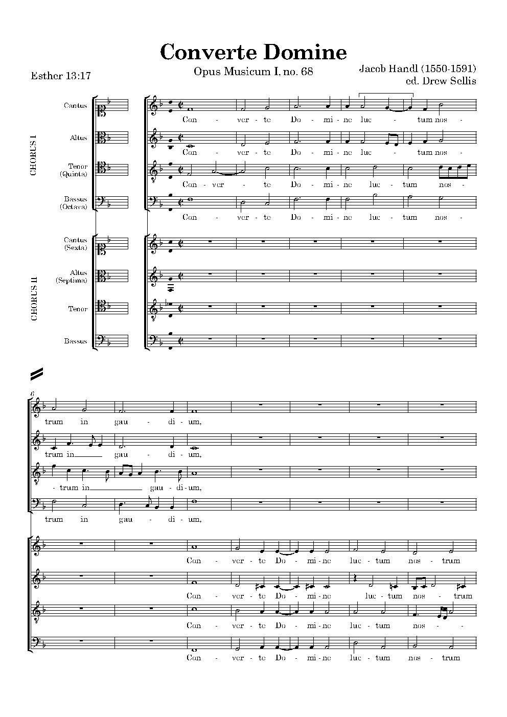 Converte Domine - Choir Script PDF Thumbnail