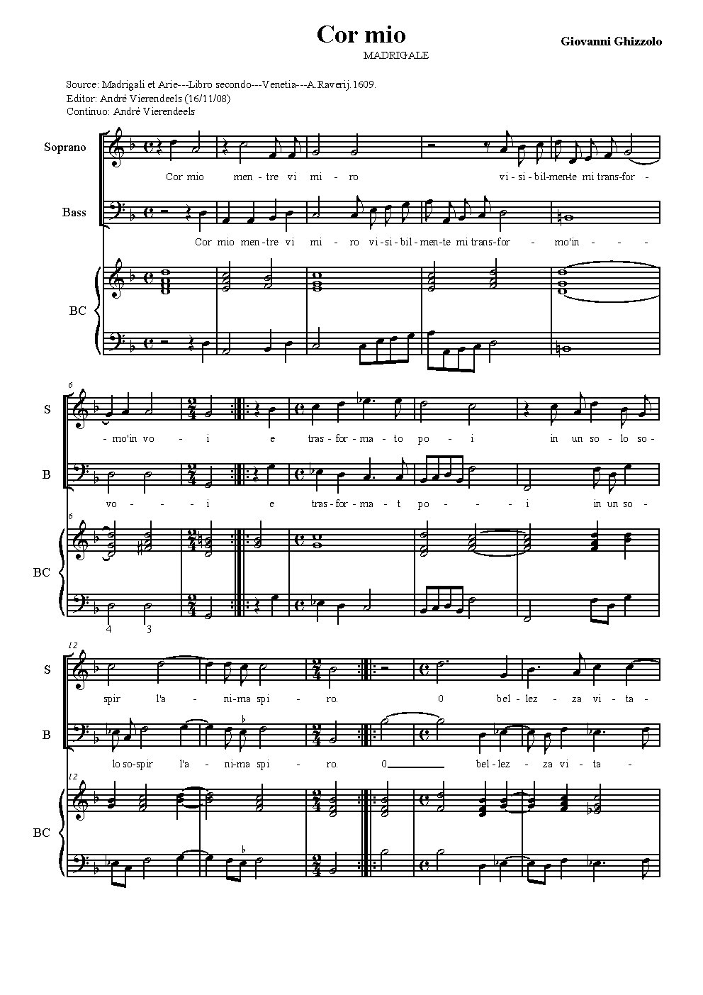 Cor mio