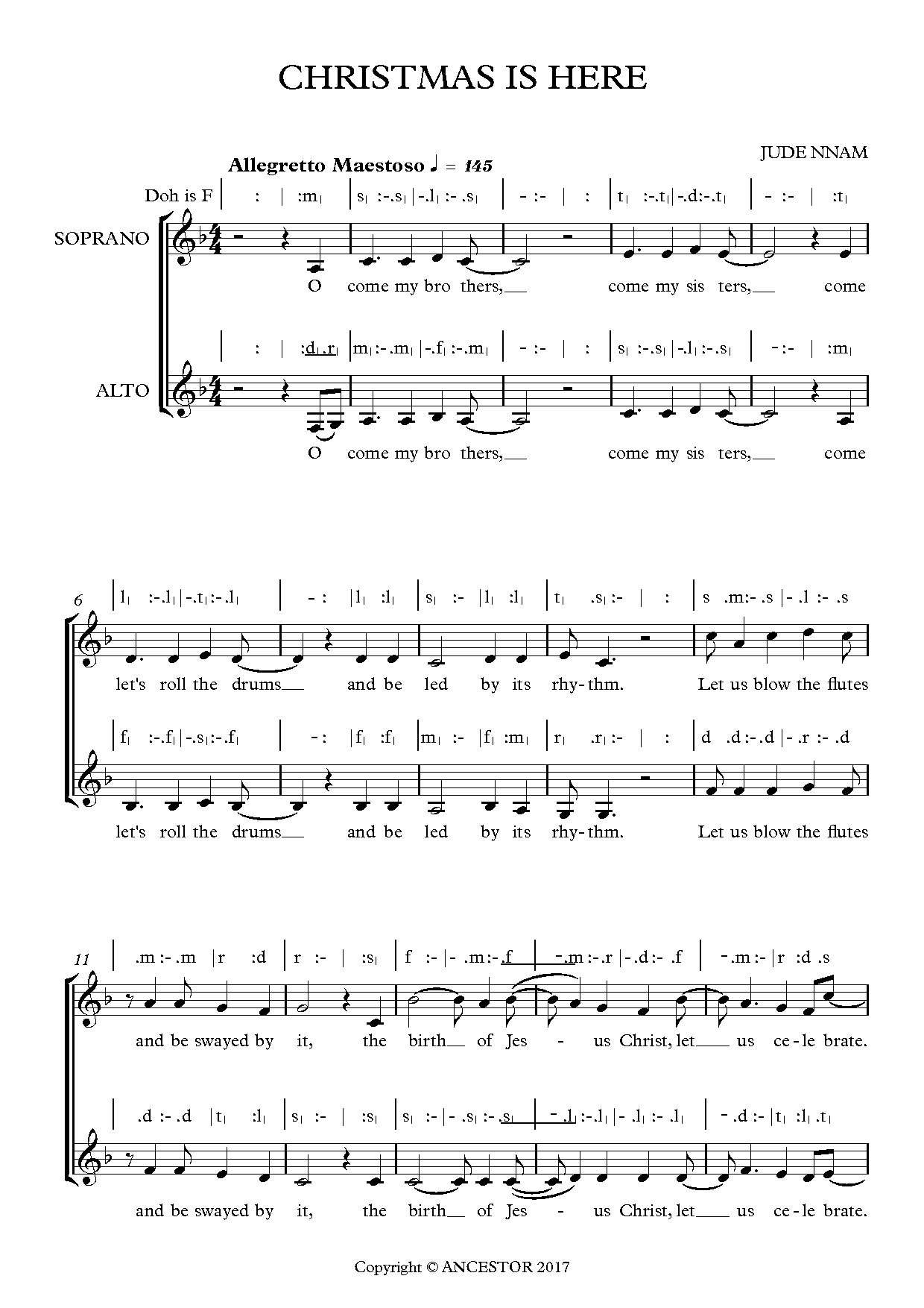 Christmas Is Here - Download Choir Script PDF