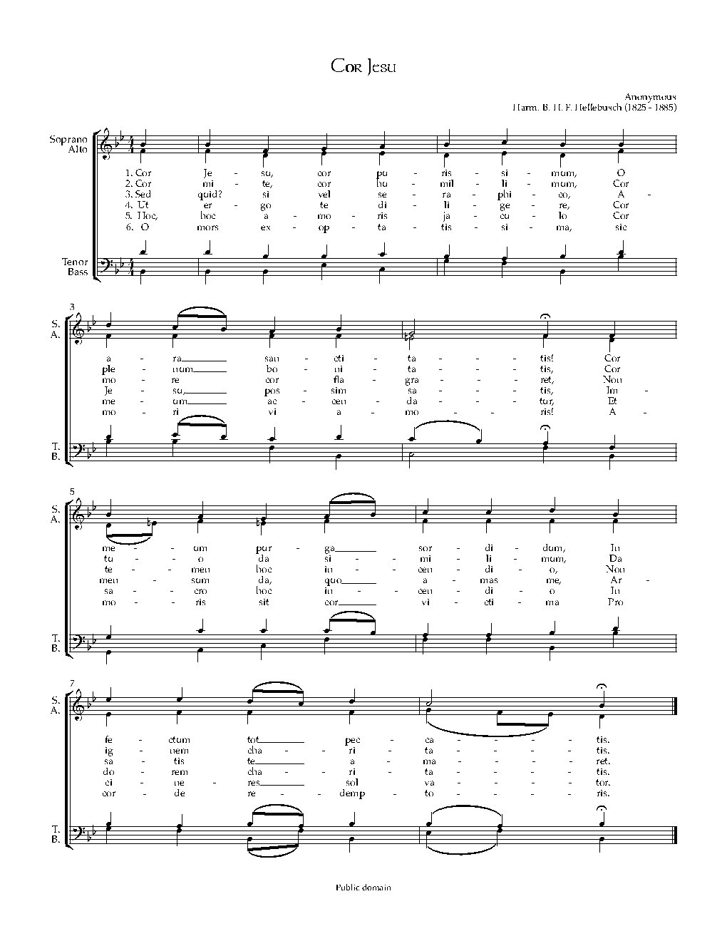 Cor Jesu 1 - Choir Script PDF Thumbnail