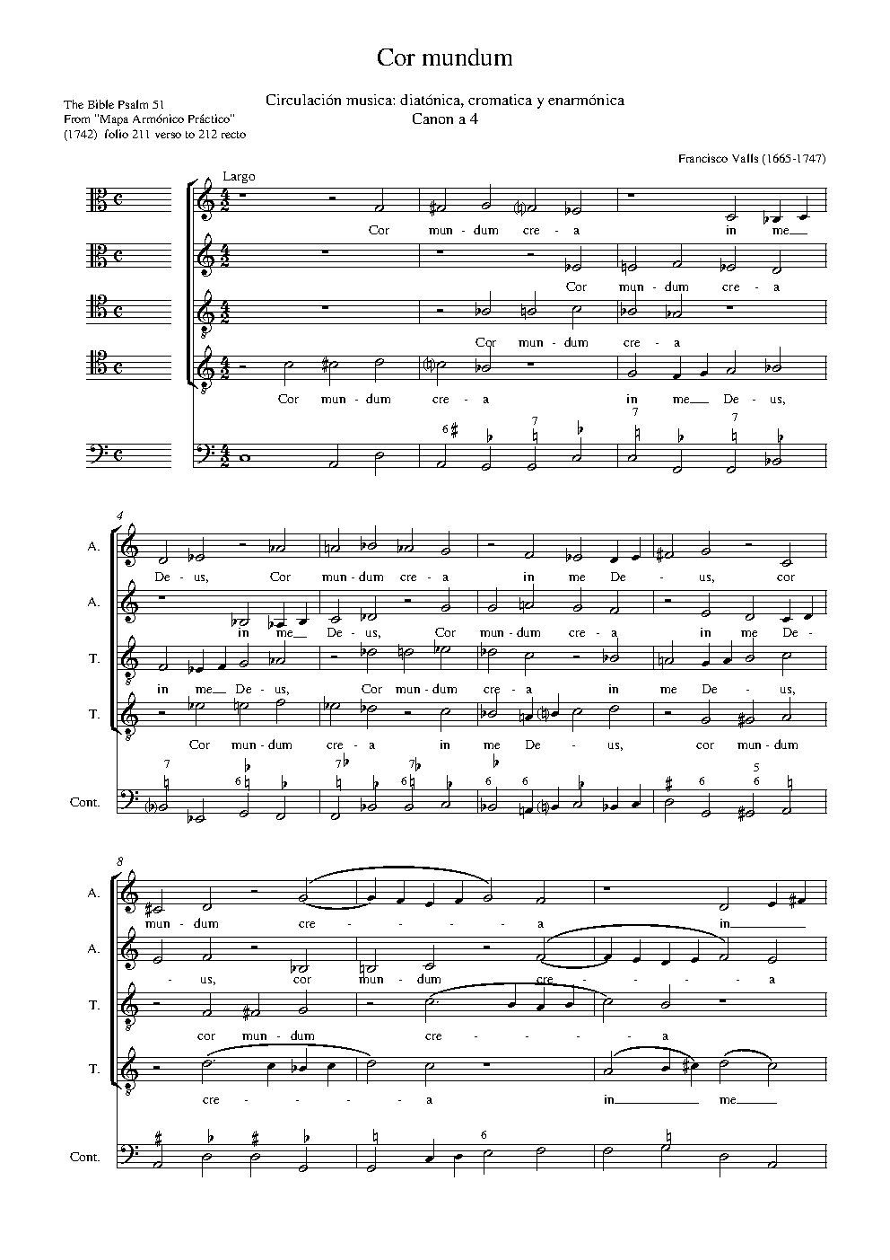 Cor mundum - Choir Script PDF Thumbnail