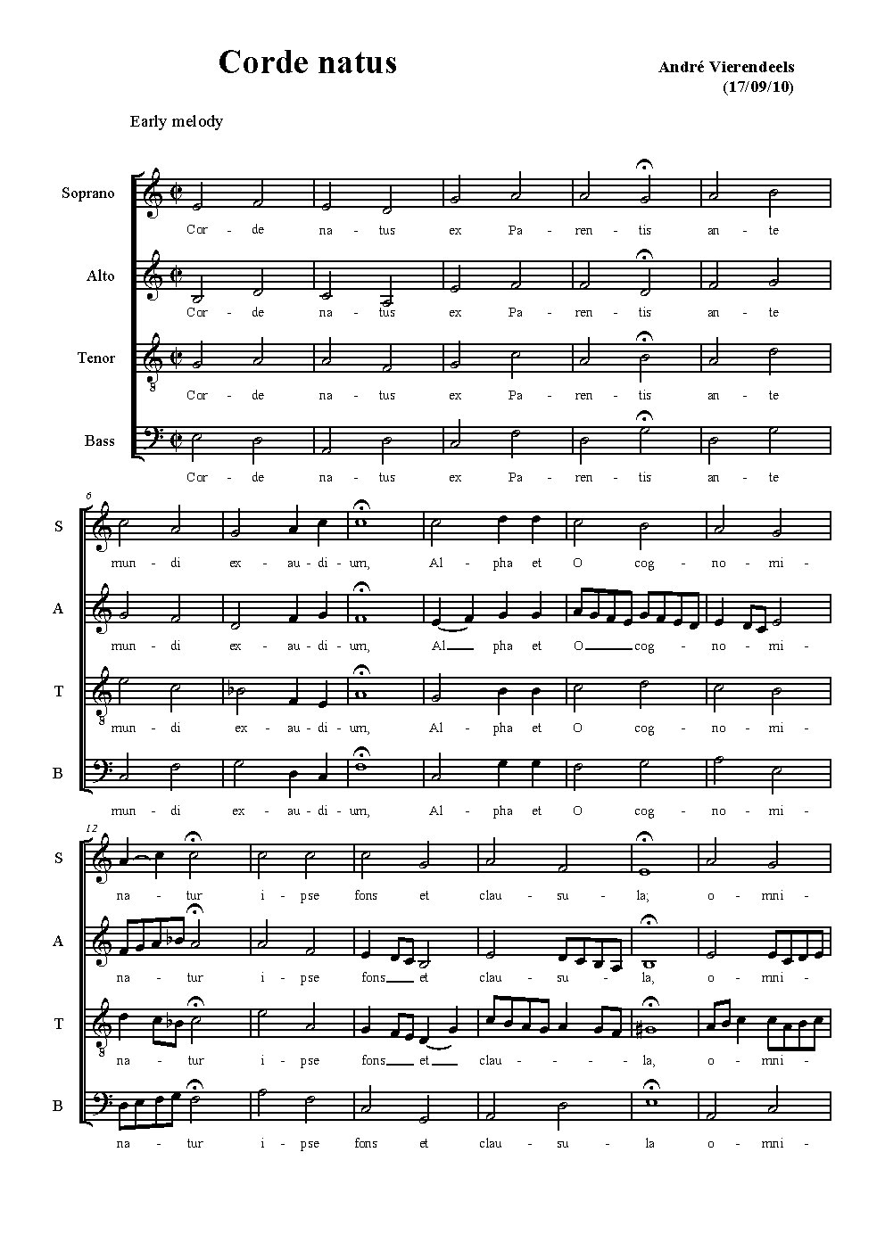 Corde natus