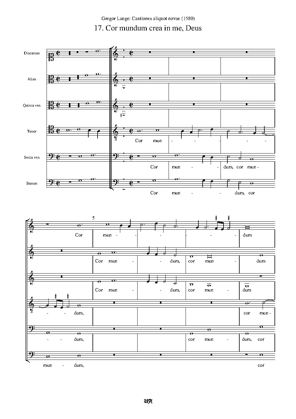 Cor mundum crea in me, Deus - Choir Script PDF Thumbnail