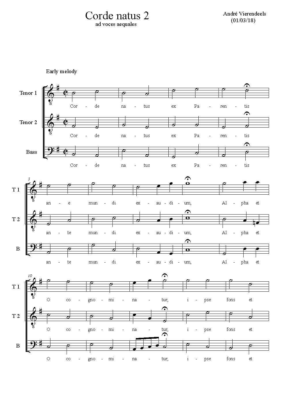 Corde natus II