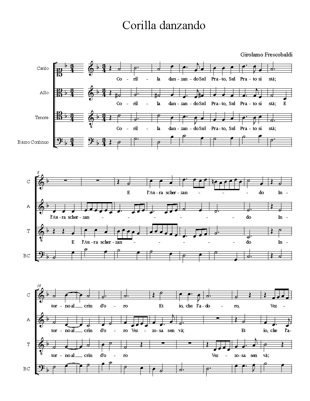 Corilla danzando - Choir Script PDF Thumbnail