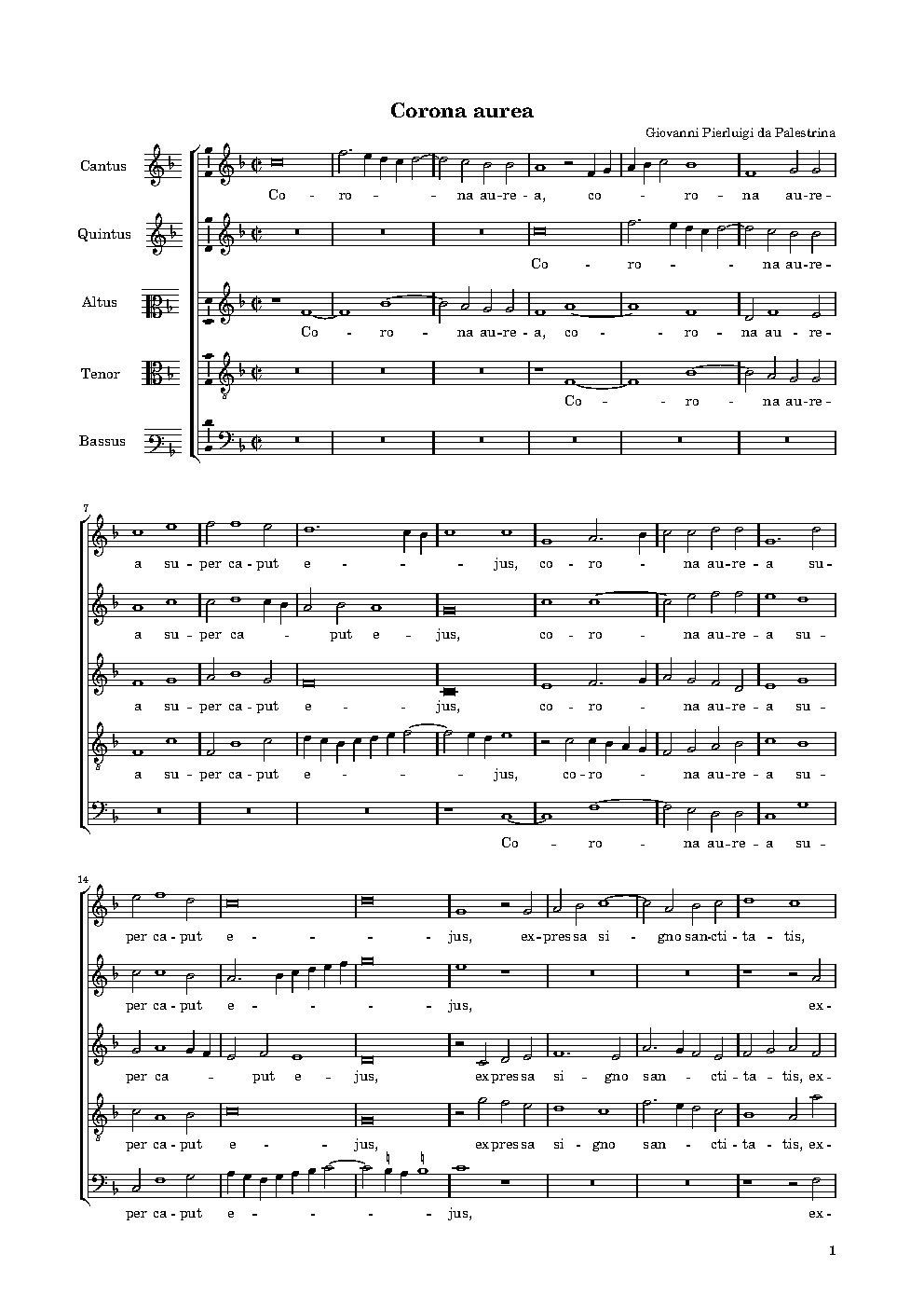 Corona Aurea - Choir Script PDF Thumbnail