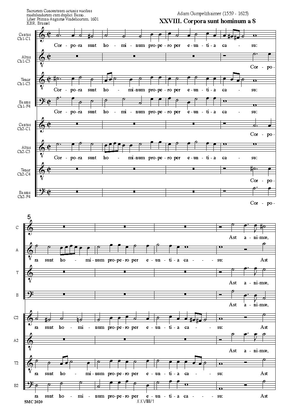 Corpora sunt hominum - Choir Script PDF Thumbnail
