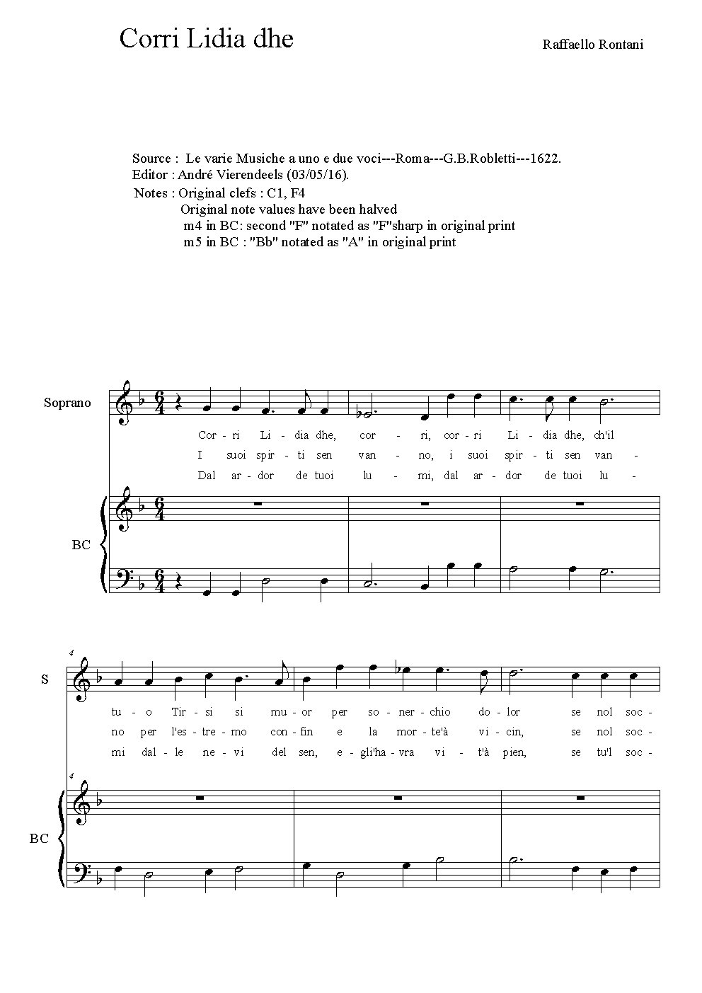 Corri Lidia dhe - Choir Script PDF Thumbnail