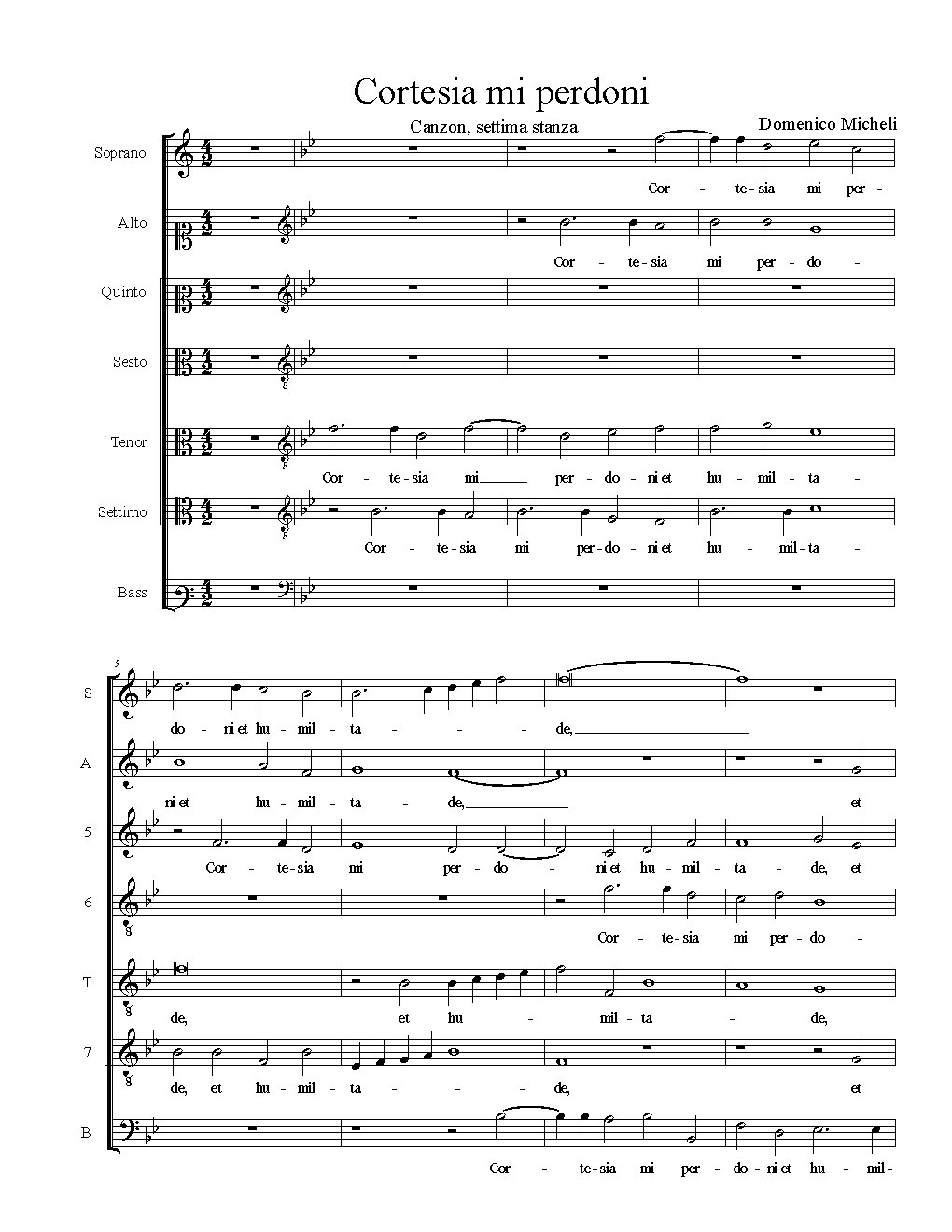 Cortesia mi perdoni