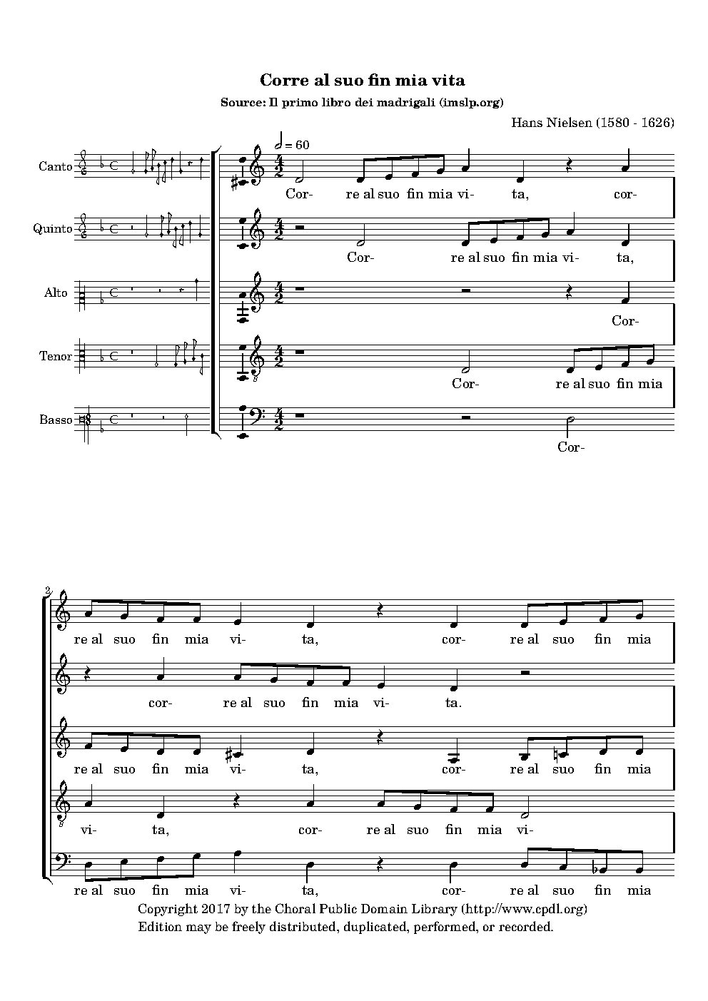 Corre al suo fin - Choir Script PDF Thumbnail
