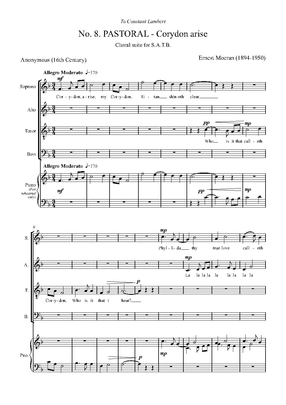 Corydon, Arise