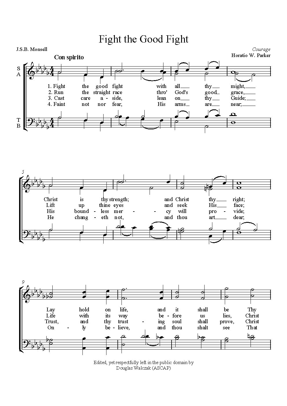 Fight the Good Fight - Choir Script PDF Thumbnail
