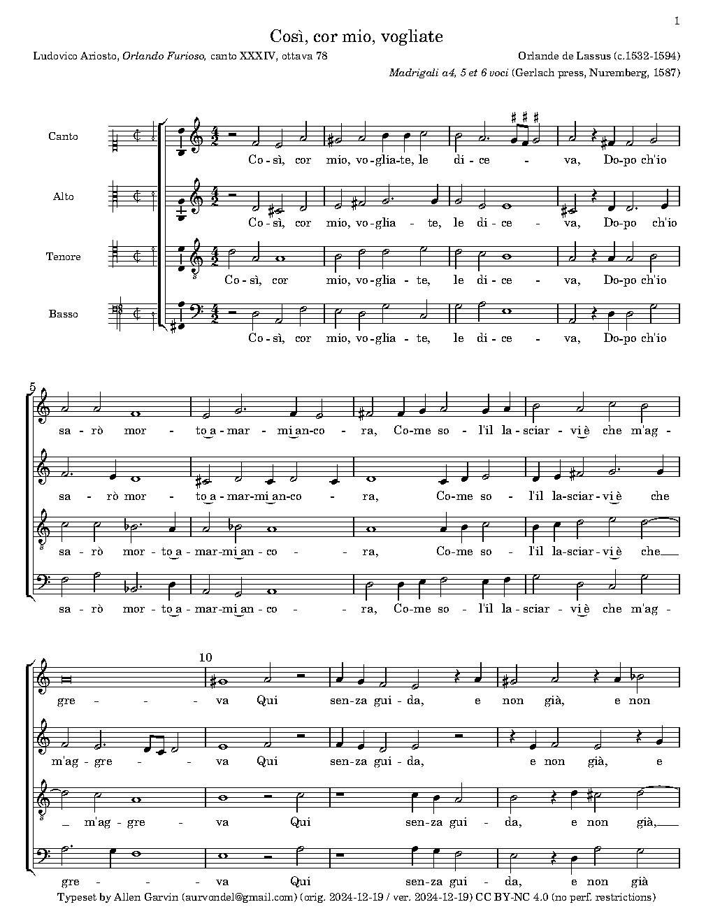 Così, cor mio, vogliate