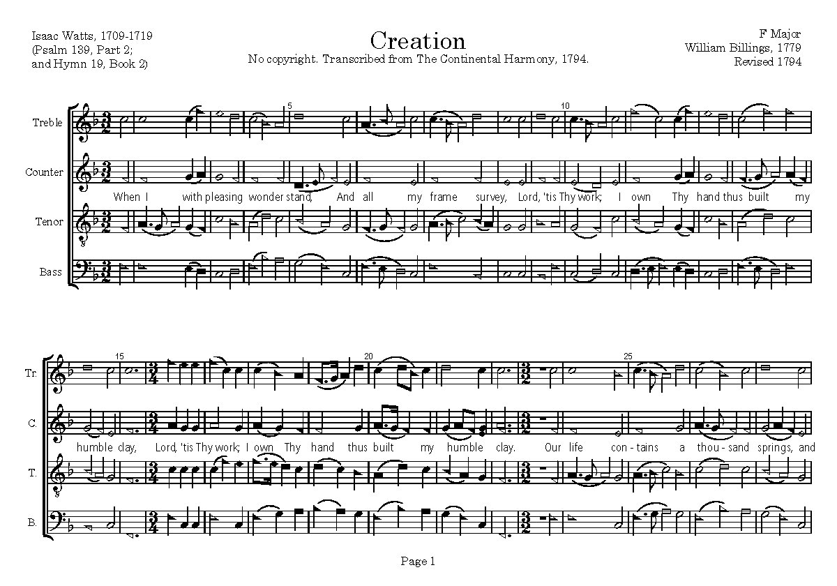 Creation - Choir Script PDF Thumbnail