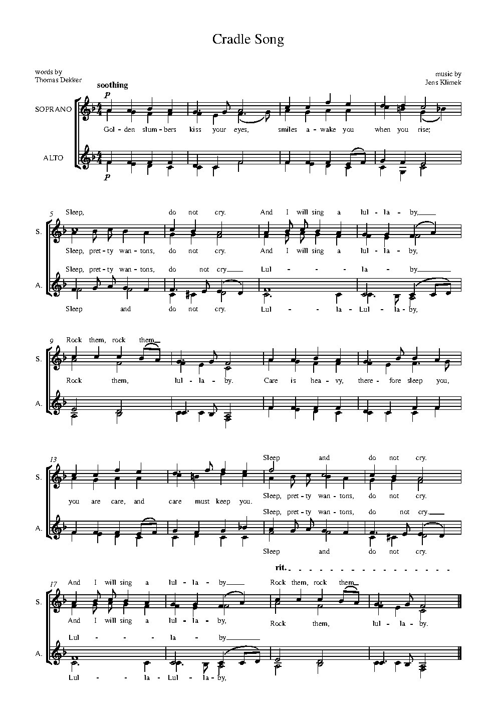 Cradle Song