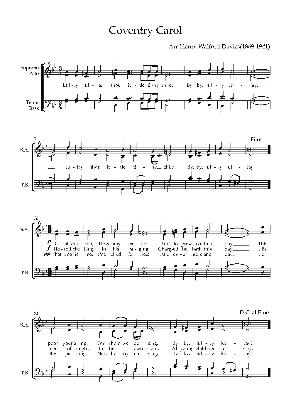 Coventry Carol