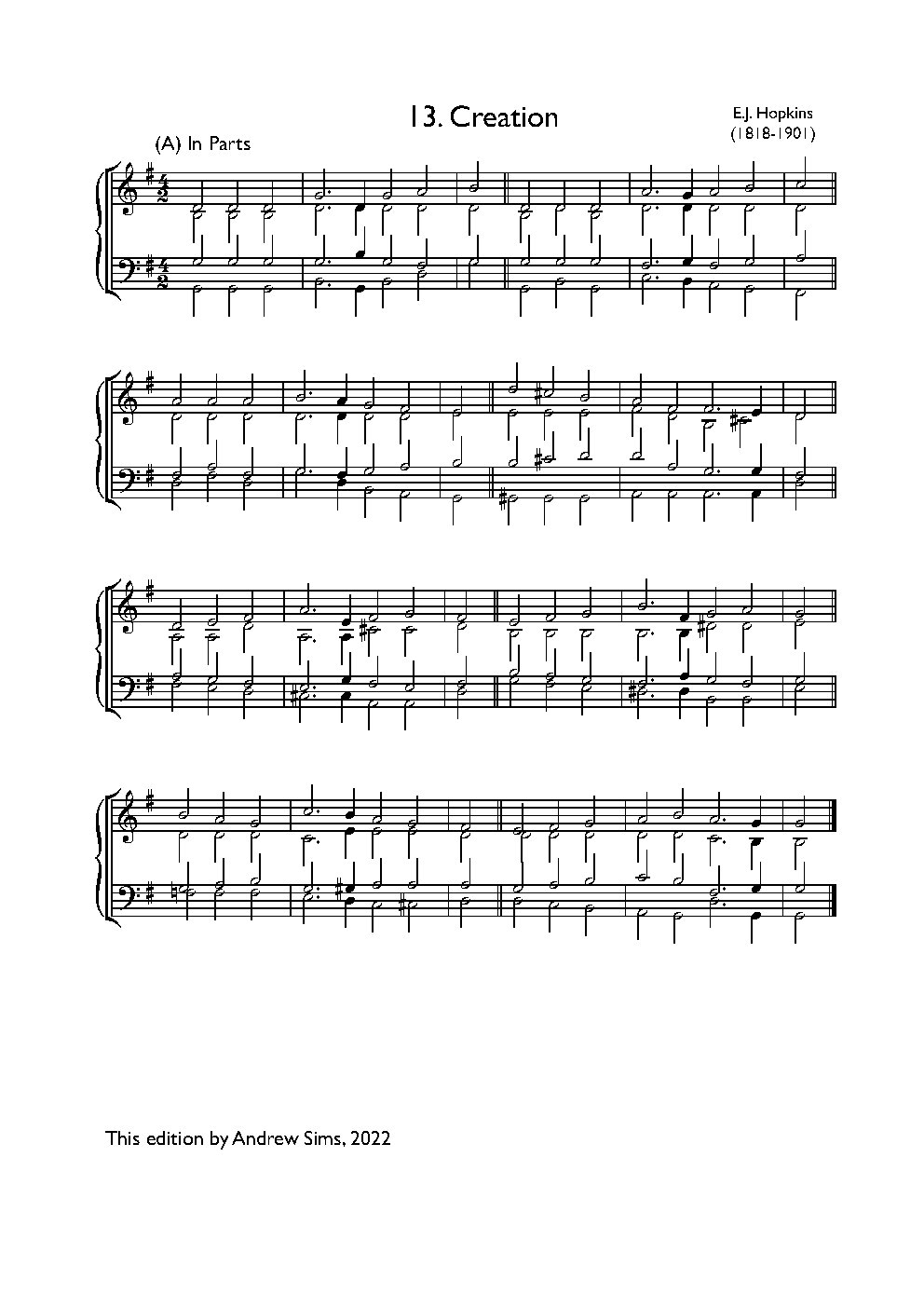 Creation - Choir Script PDF Thumbnail