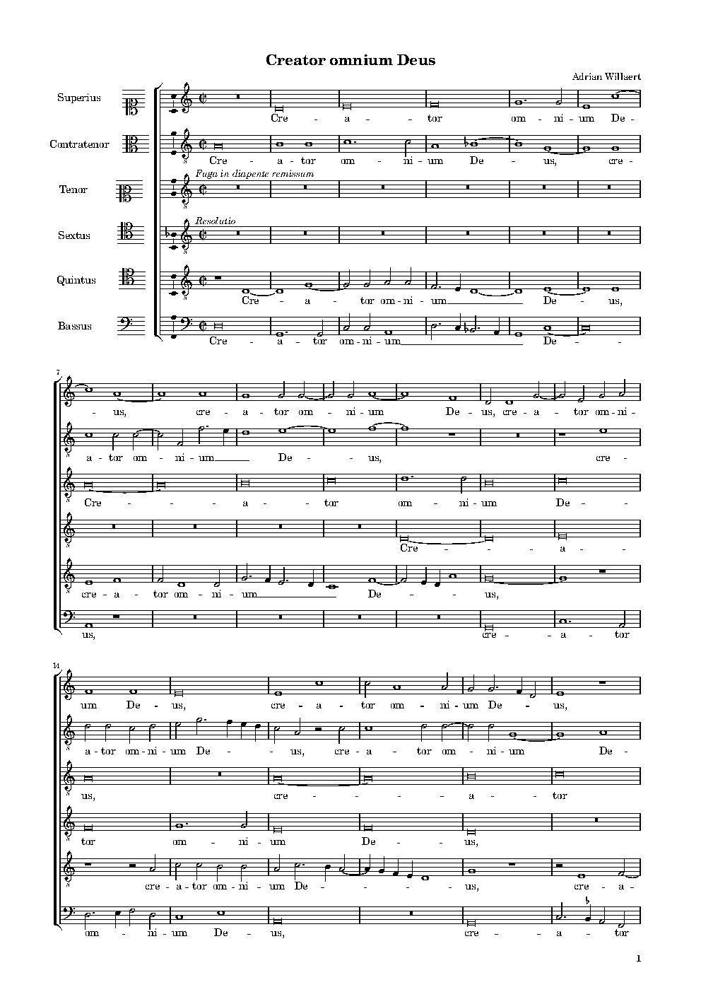 Creator omnium Deus - Choir Script PDF Thumbnail