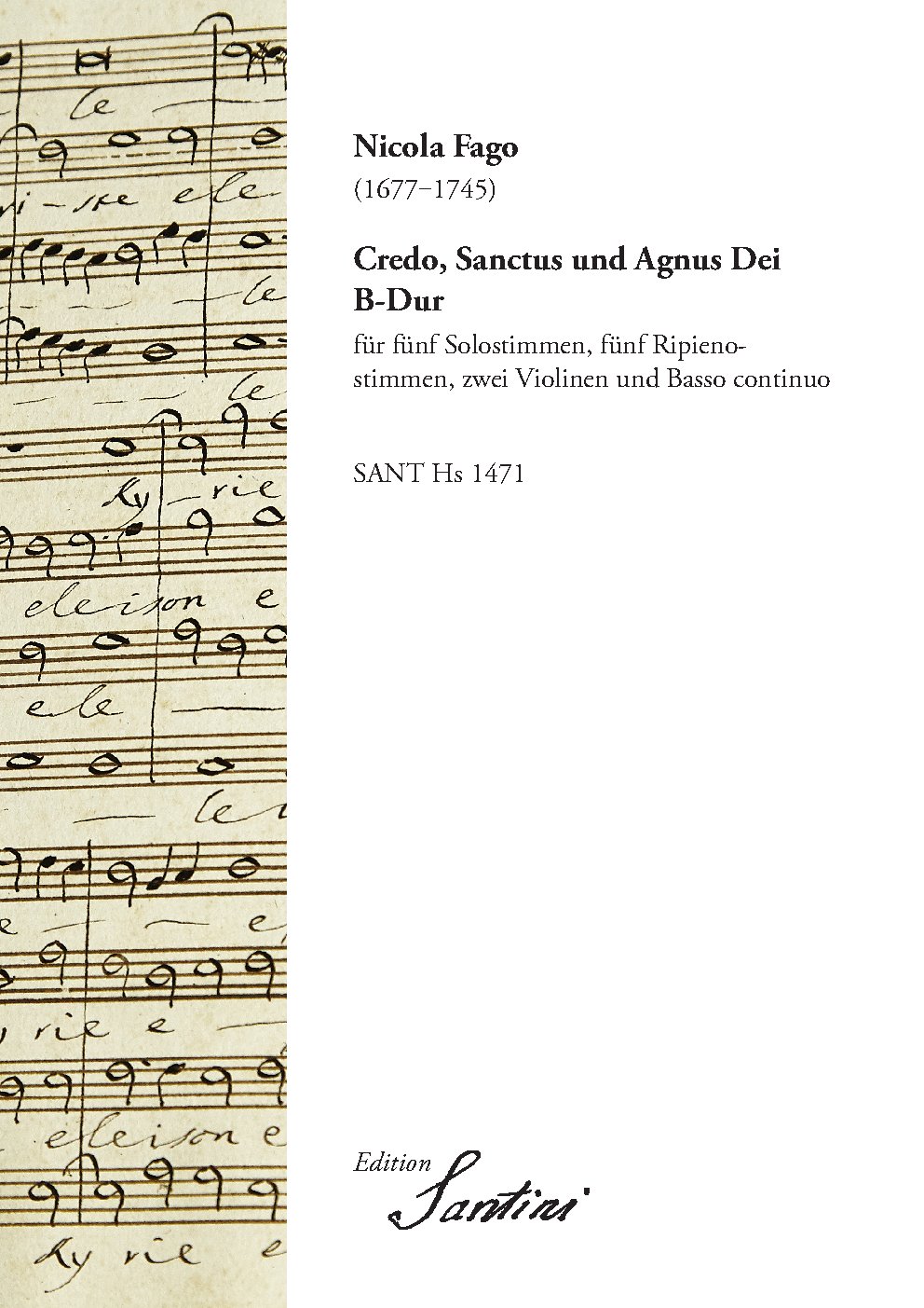 Credo, Sanctus and Agnus Dei B flat major