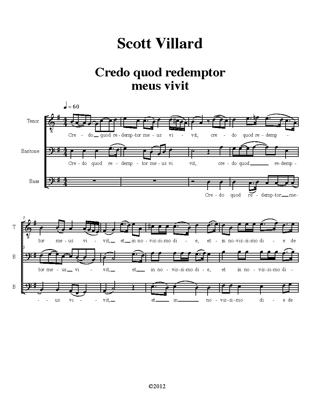 Credo quod redemptor