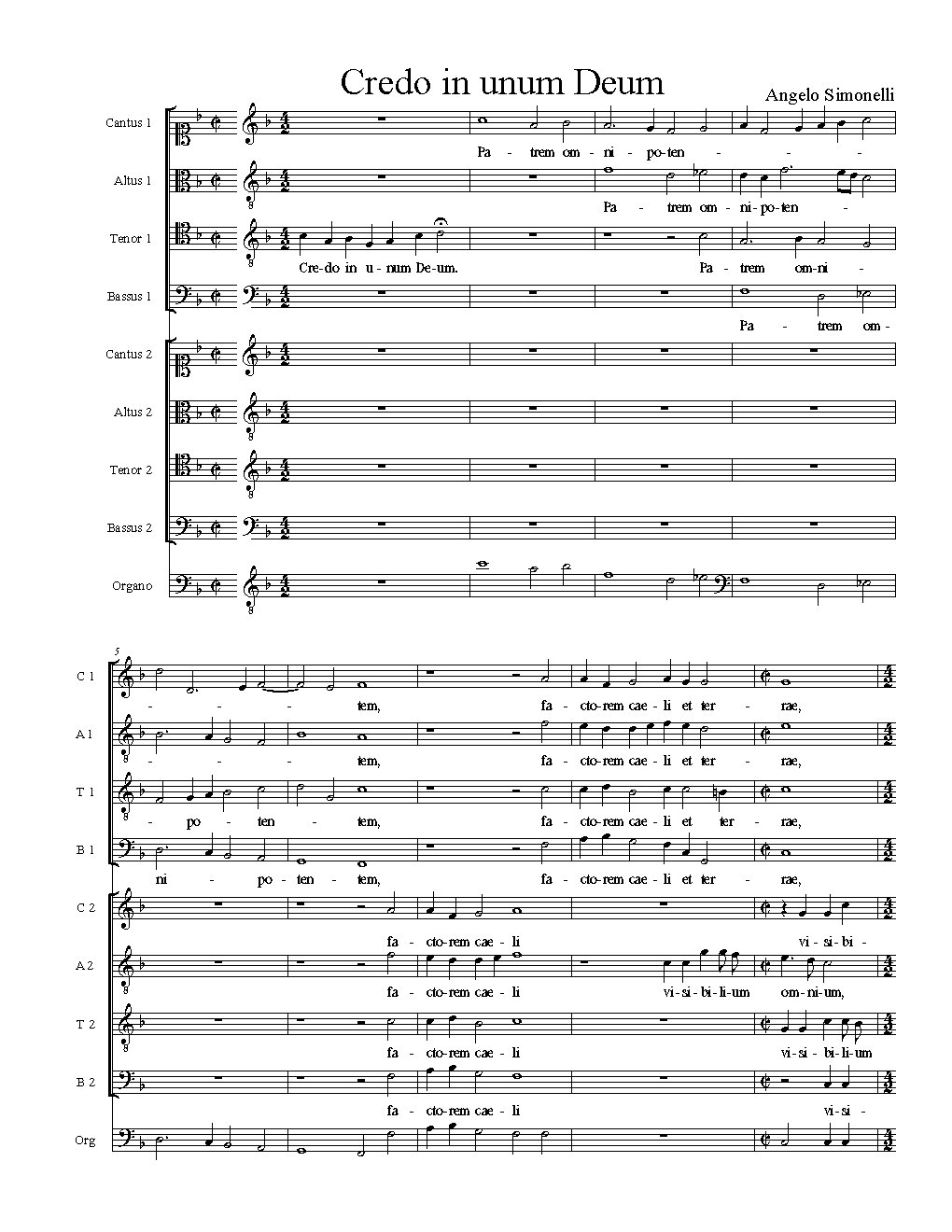 Credo in unum Deum