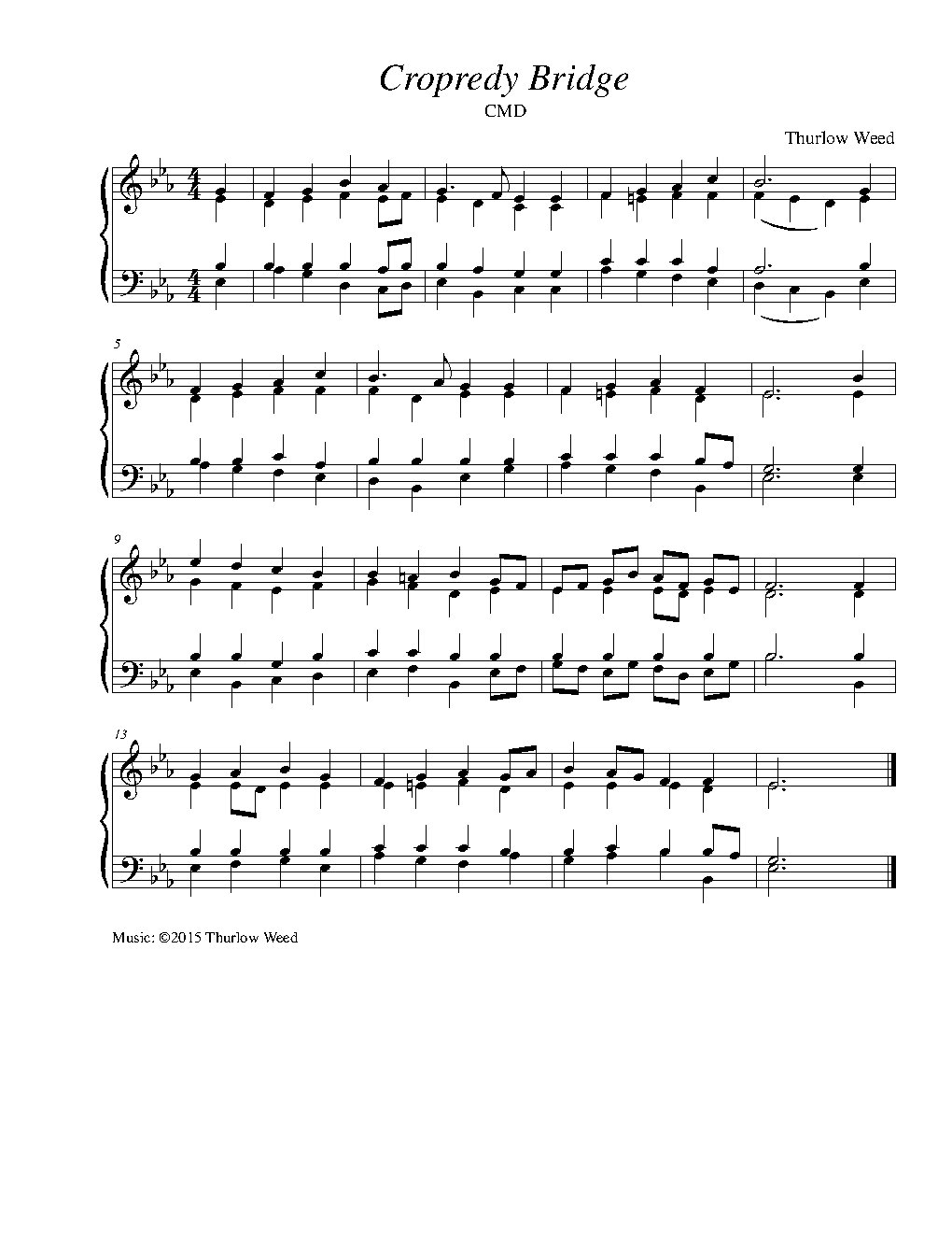 Cropredy Bridge - Choir Script PDF Thumbnail