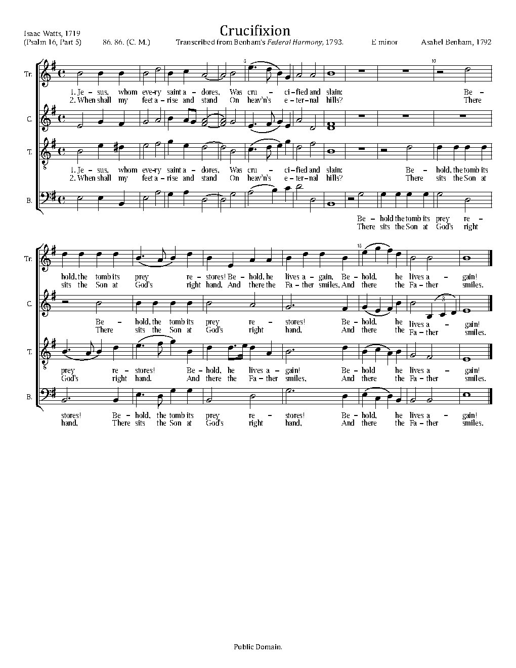 Crucifixion - Choir Script PDF Thumbnail
