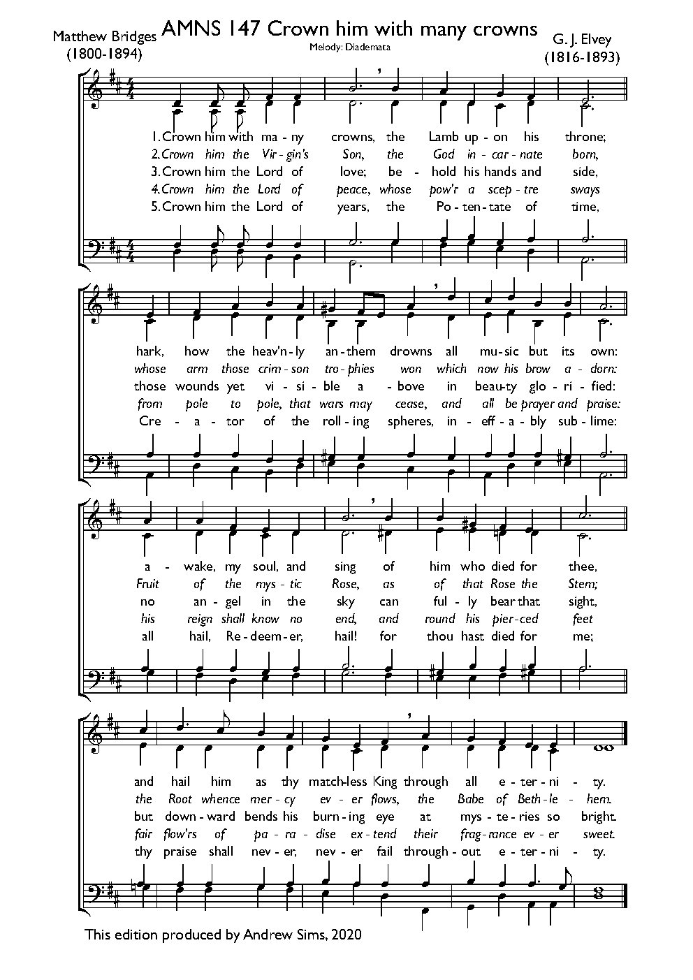 Crown him with many crowns