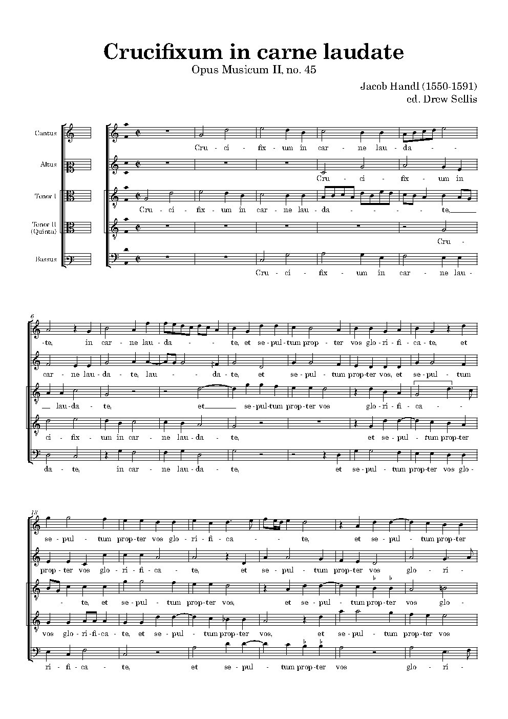 Crucifixum in carne laudate
