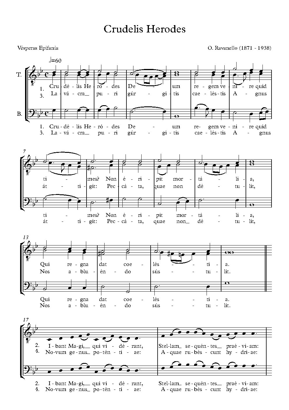 Crudelis Herodes, op.66/5 - Choir Script PDF Thumbnail