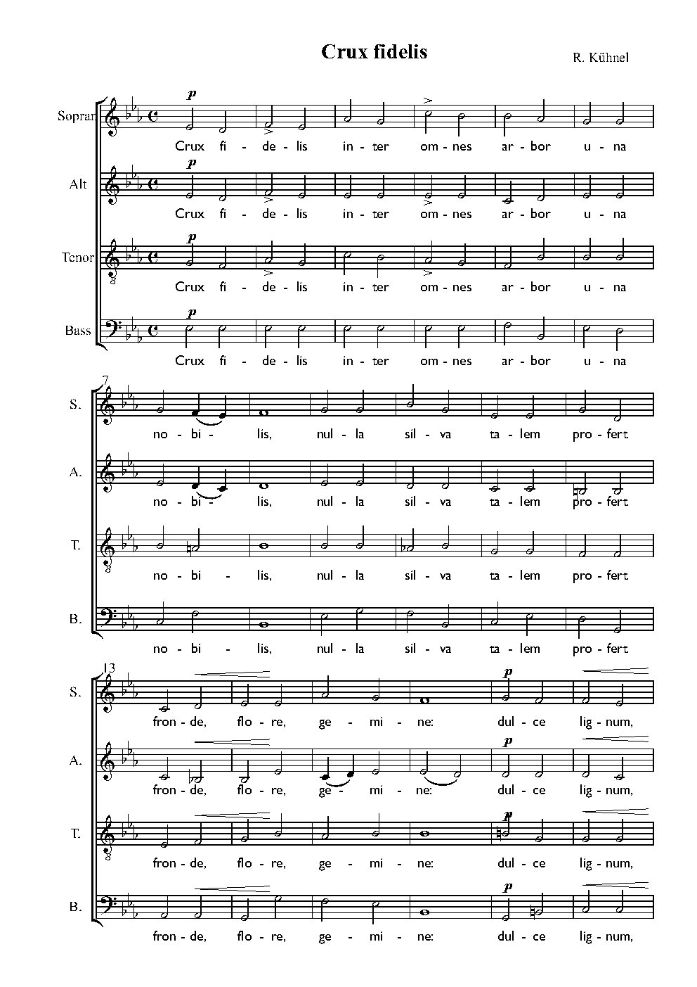 Crux fidelis - Choir Script PDF Thumbnail