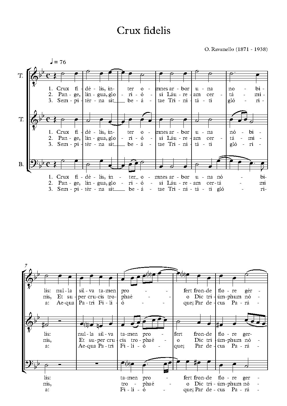 Crux fidelis, op.66/9