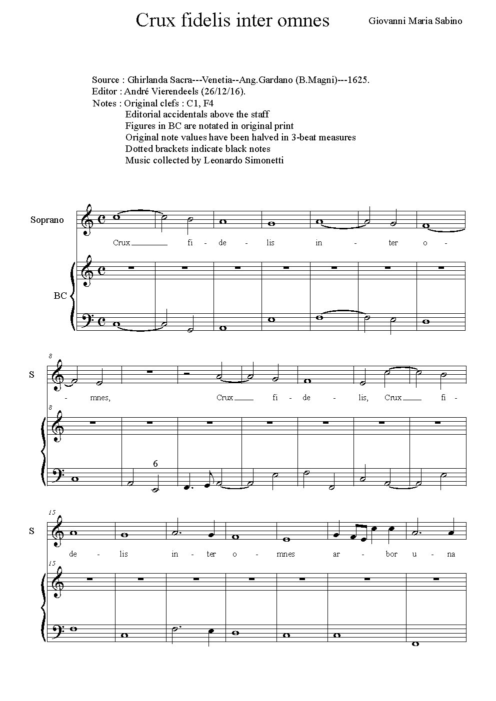 Crux fidelis - Choir Script PDF Thumbnail