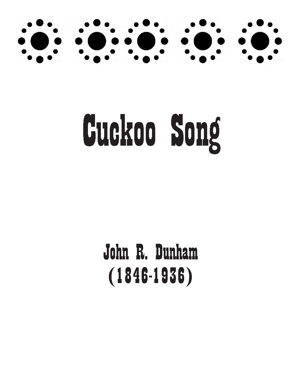 Cuckoo Song - Choir Script PDF Thumbnail