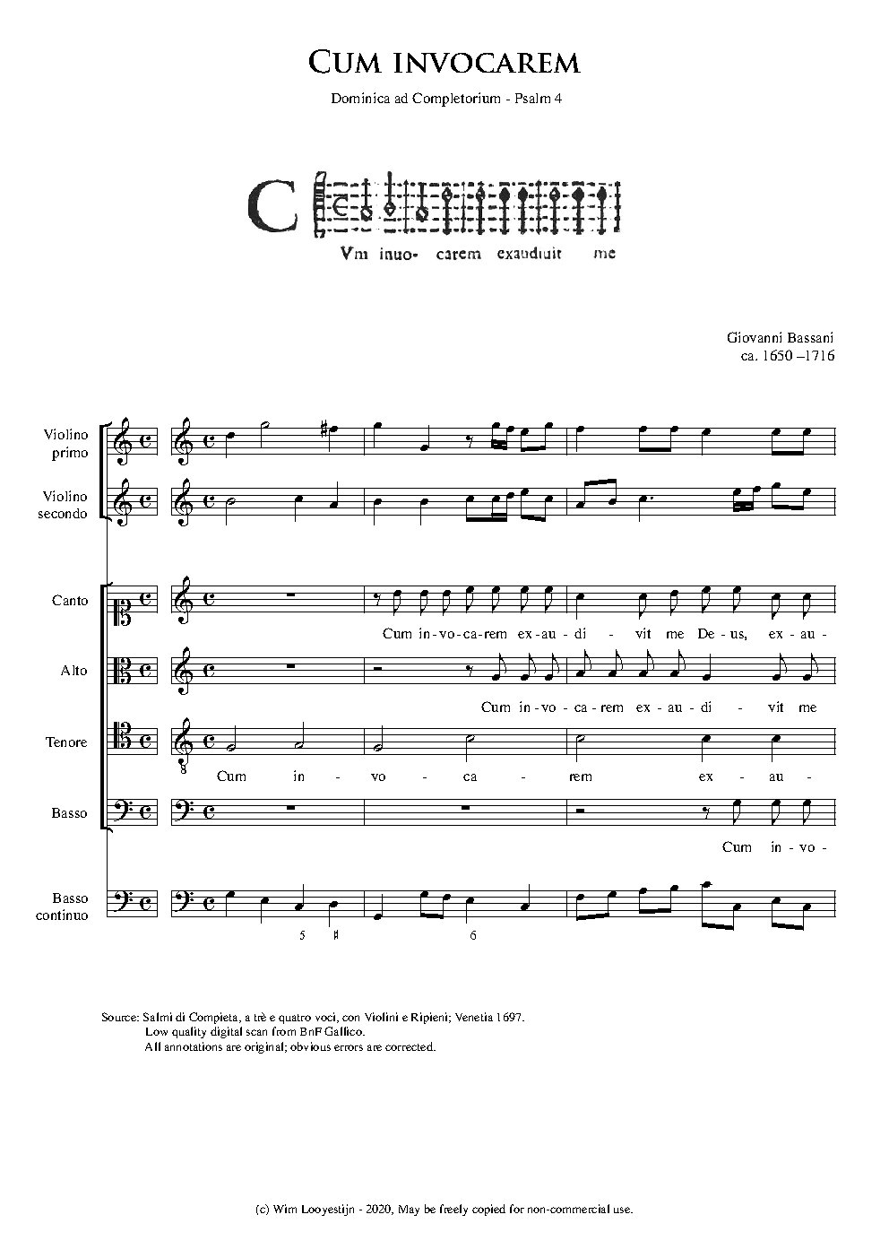Cum invocarem - Choir Script PDF Thumbnail