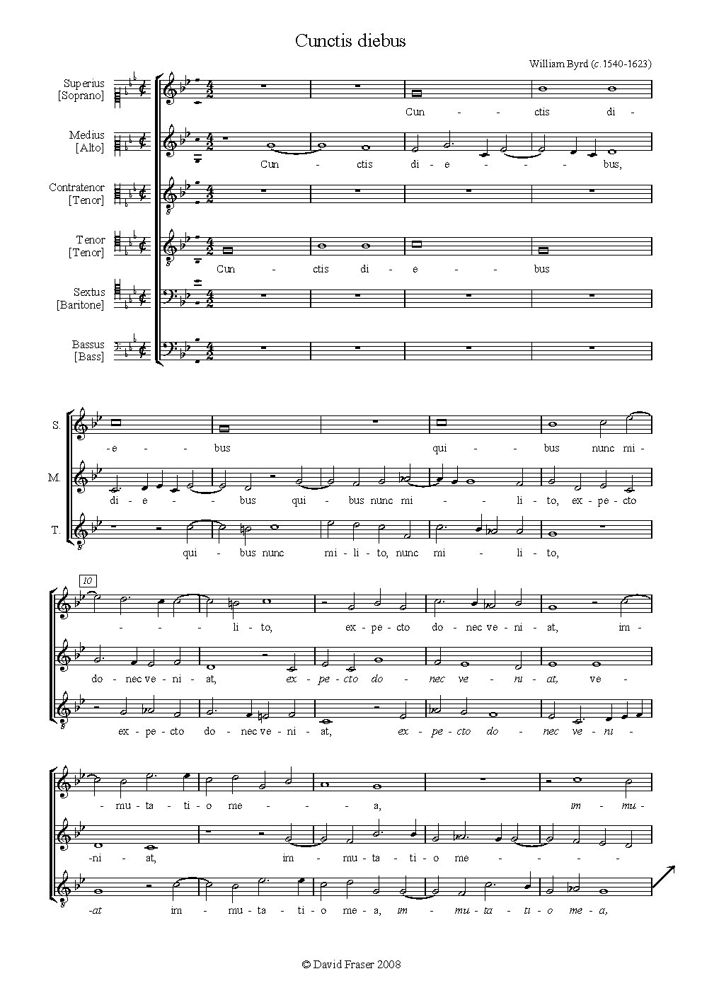 Cunctis diebus - Choir Script PDF Thumbnail