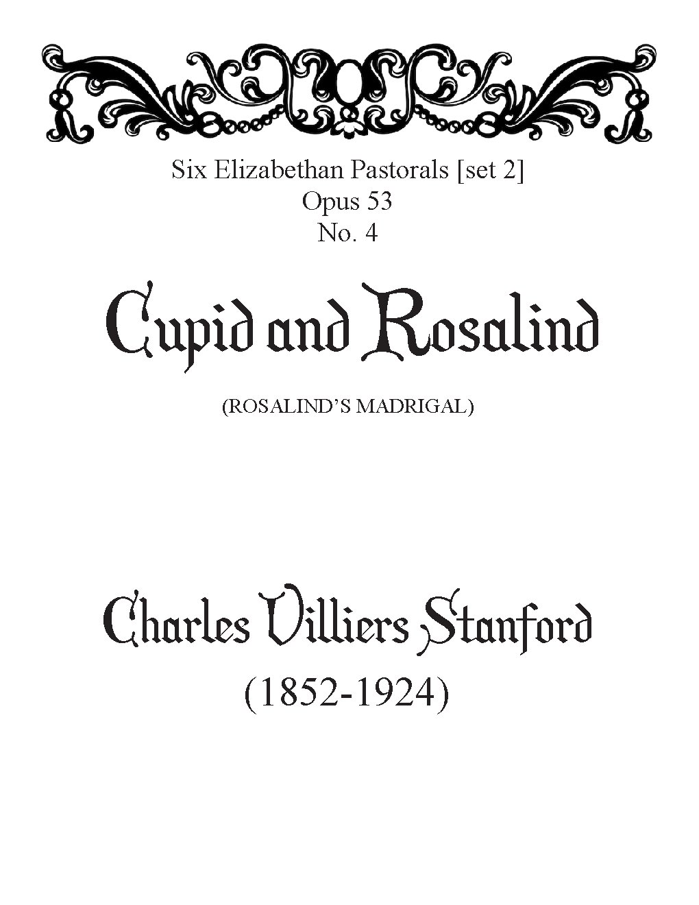 Cupid and Rosalind