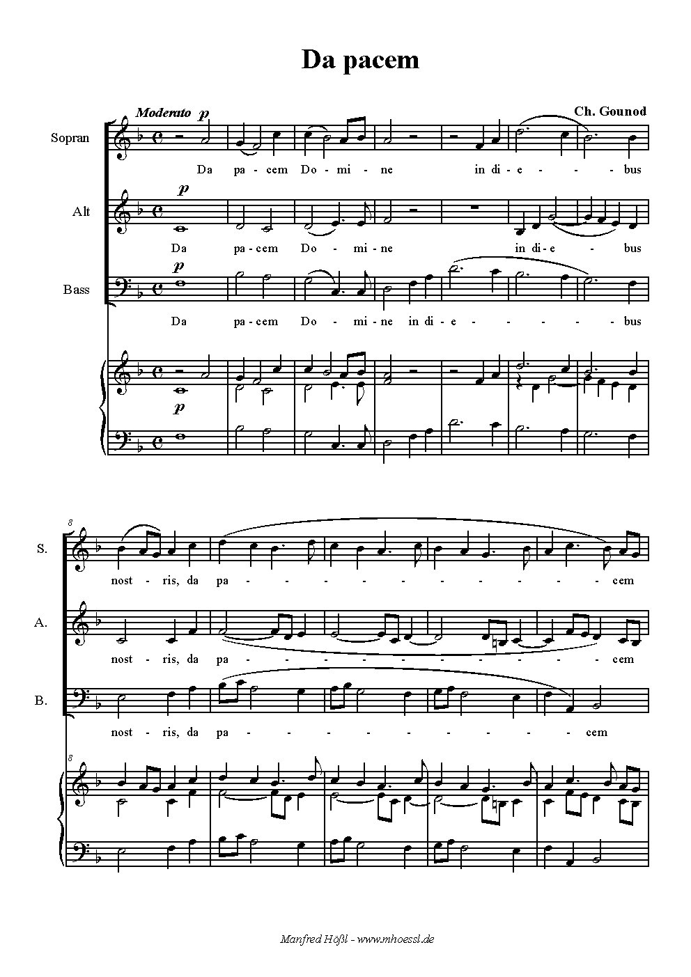 Da pacem, CG 115 - Choir Script PDF Thumbnail