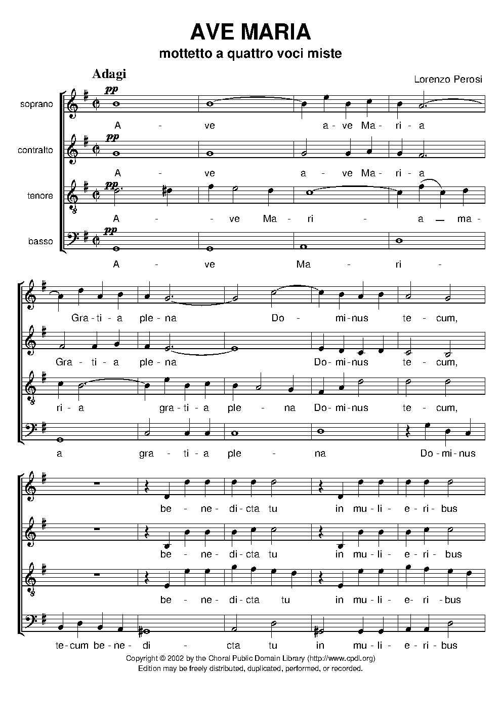 Ave Maria (SATB)