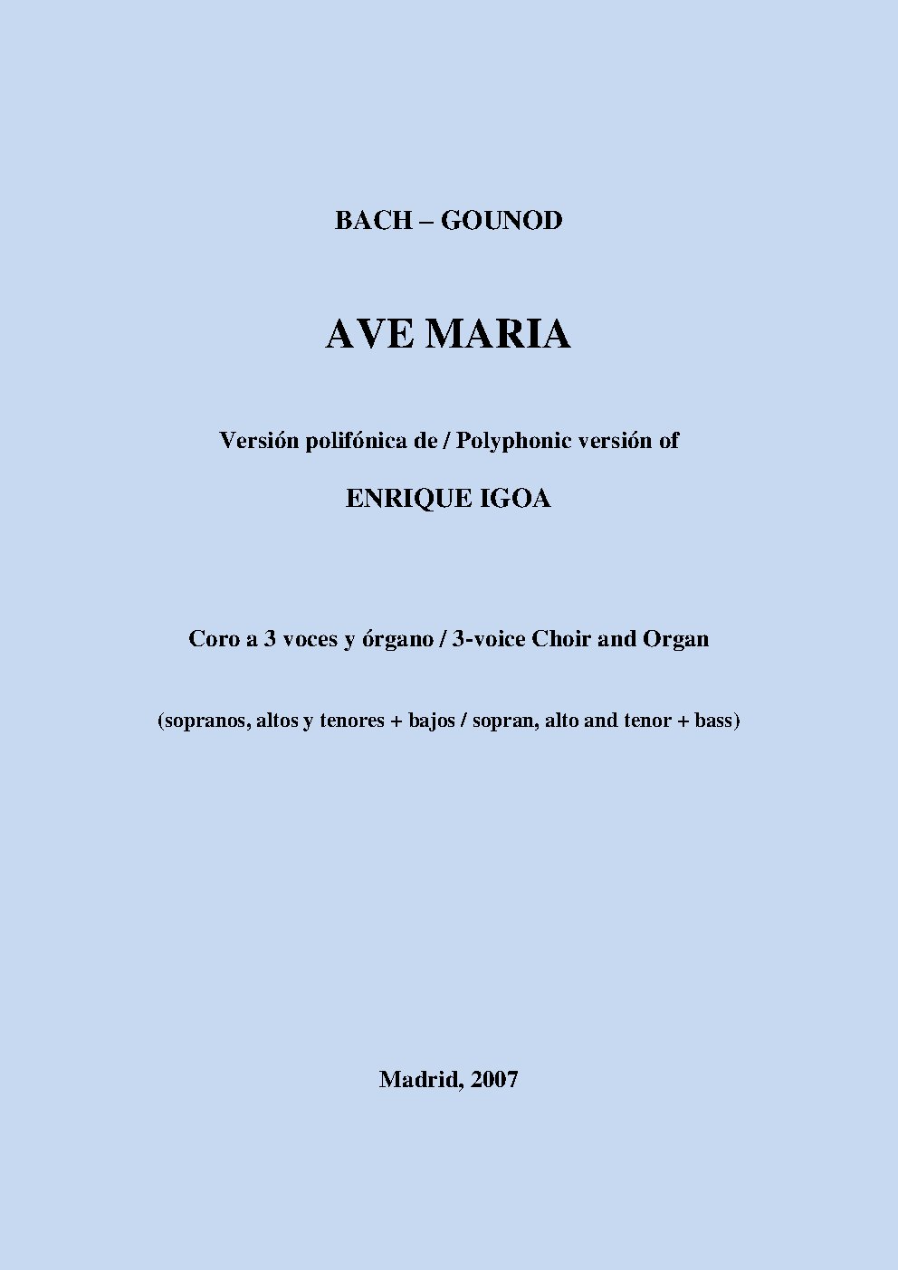 Ave Maria (Méditation sur… Bach)