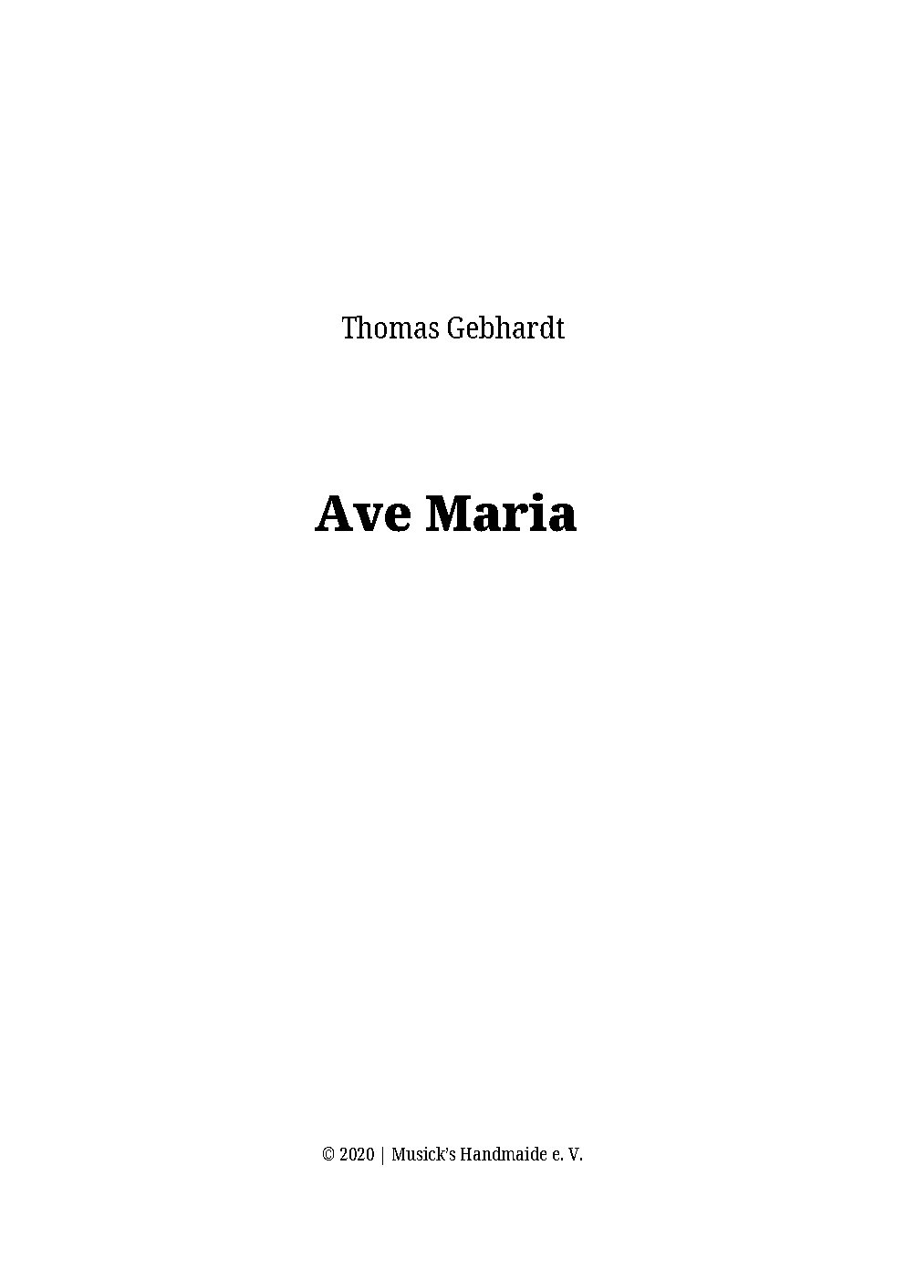 Ave Maria