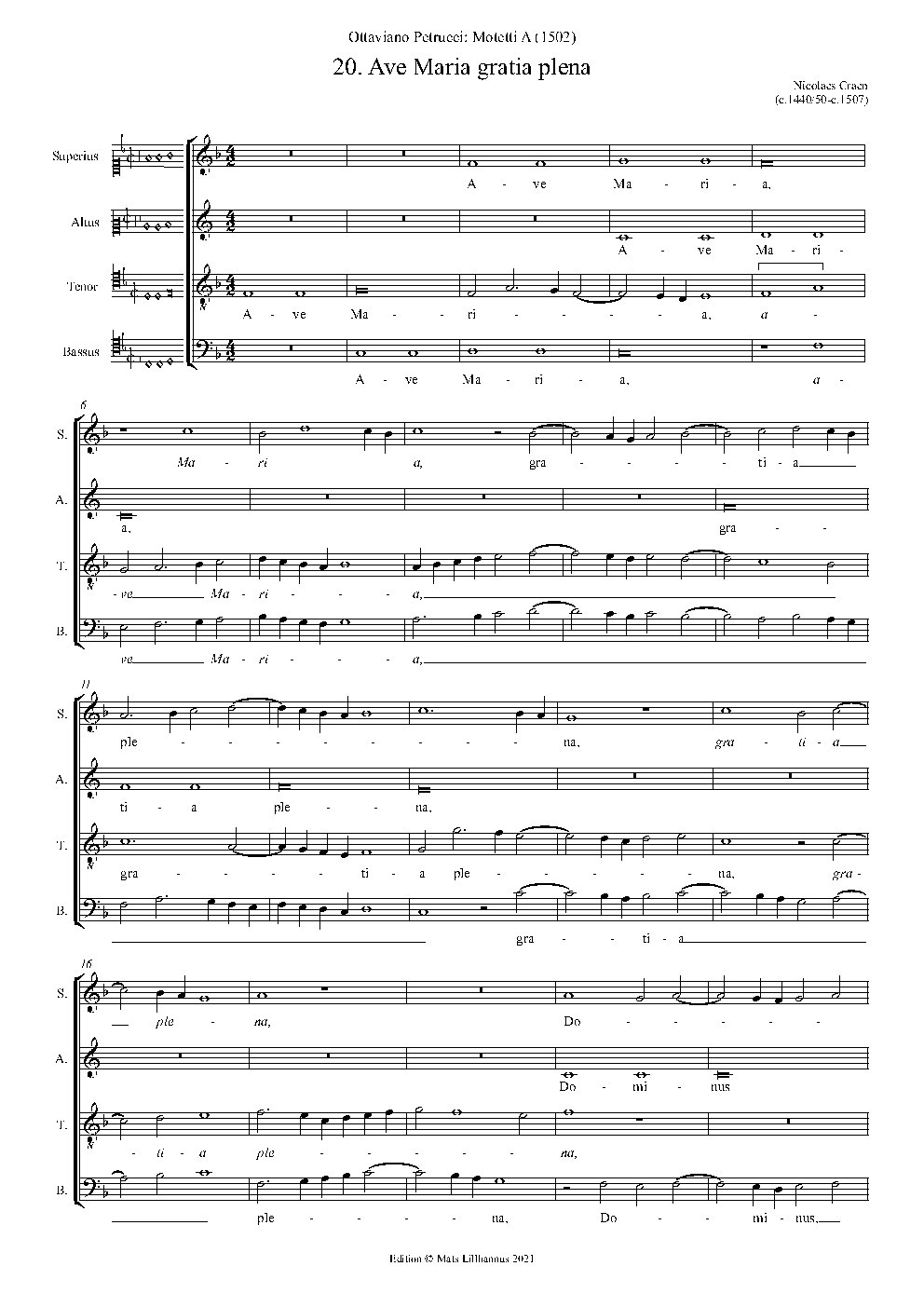 Ave Maria - Choir Script PDF Thumbnail