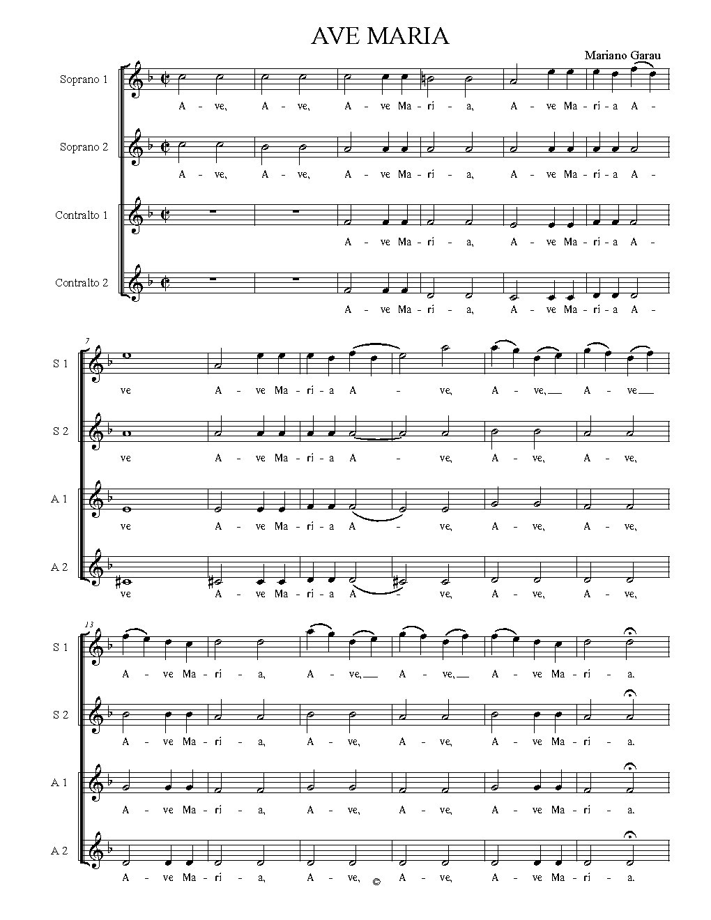 Ave Maria 2024 - Choir Script PDF Thumbnail