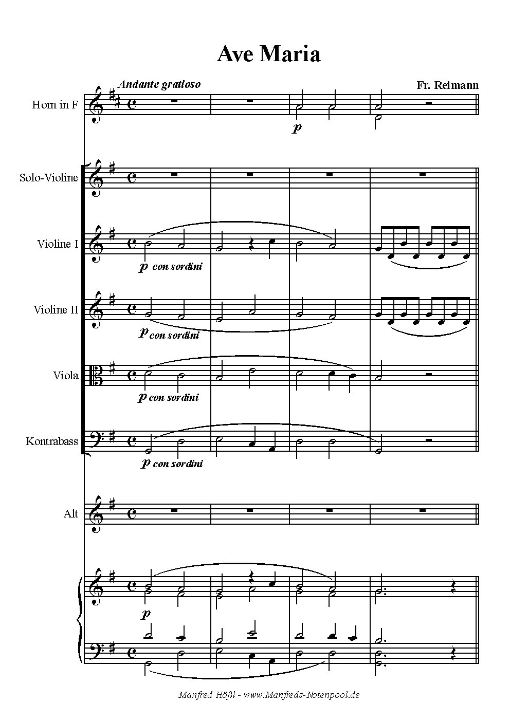 Ave Maria for Alto and Violin