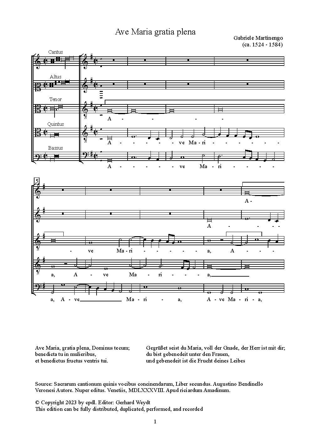 Ave Maria gratia plena